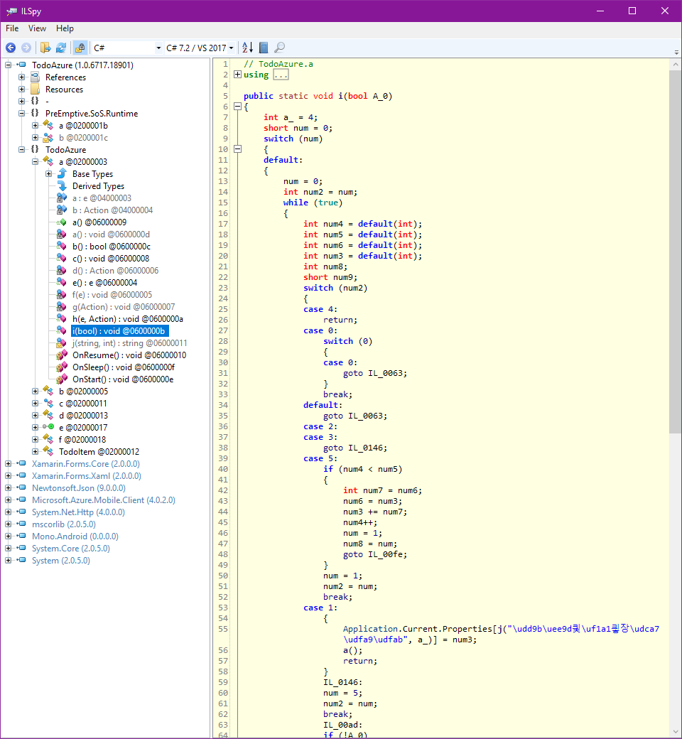 reverse engineered xamarin.android code after obfuscation